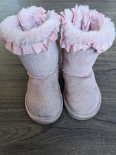 UGG BAILY BOW II TODDLER BOOTS PINK, SIZE 6