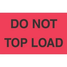 3" x 5" Do Not Top Load Labels (500 per Roll)