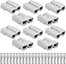 10-Pack Battery Quick Connect Disconnect Kit, 50 Amp 600V Heavy Duty Connectors