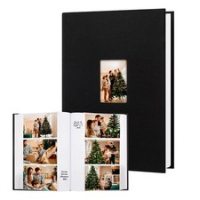 Photo Album 4x6 450 Photos with Writing Space4 x 6 Book Linen Black
