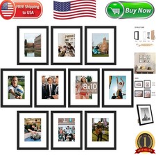 Set of 10 8x10 Multi-Use Picture Frames - Ideal for Home Decor and Gifts