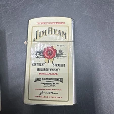 NEVER FIRED NOS Highly Detailed JIM BEAM Advertising LIGHTER  Vintage Japan