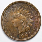 1901 Indian Head Penny Cent Uncirculated Brown BU BN