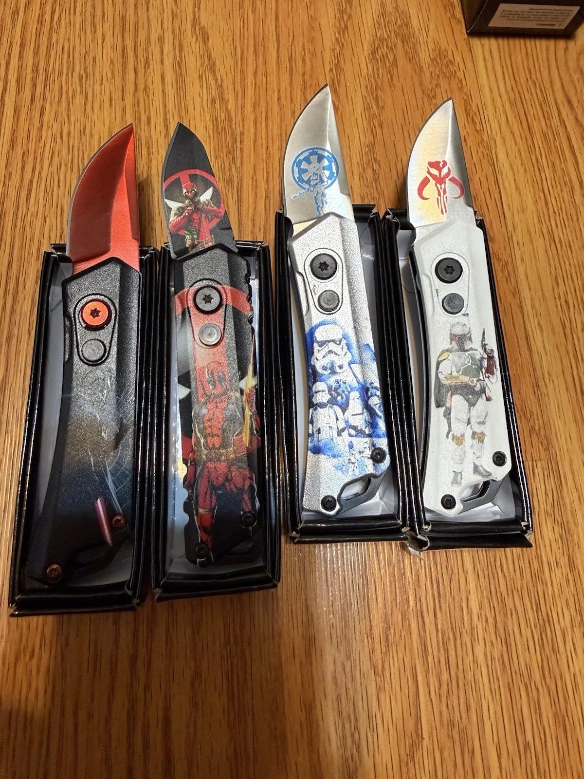Deadpool Spider-Man Captain America Spring Assisted Open Pocket Knife5”pick 1