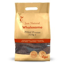 Just Natural Wholesome Pitted Prunes 250g - 2 Pack