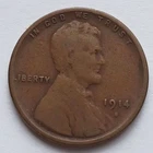 1914-S Lincoln Wheat Cent VG, Semi Key Date Penny 1C Coin