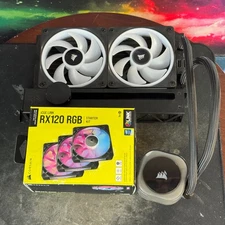 Corsair iCUE LINK H100i RGB AIO + 3x RX120 RGB Fans – Open Box