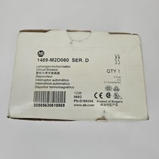 New ALLEN BRADLEY 1489-M2D060 Ser D Miniature Circuit Breaker Module D165305