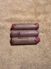 3 Bank Of America OBW Rolls, 1969-S, Lincoln Memorial Cent, Ch-BU, Pennys