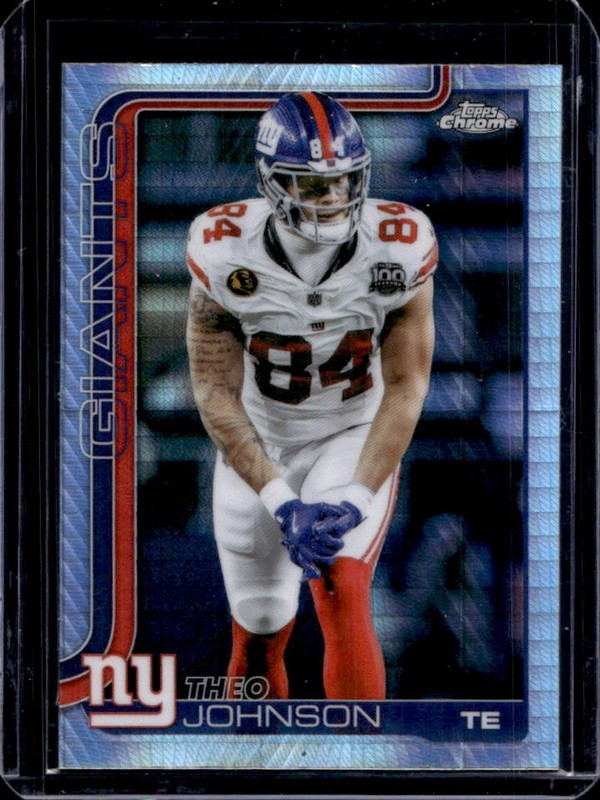 2025 Topps Chrome Theo Johnson Prism Refractor #233 Giants