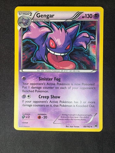 Gengar 60/162 Holo Rare BREAKthrough Pokemon Near Mint