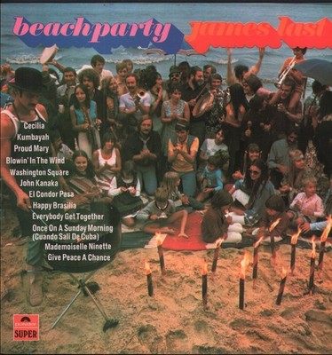 James Last Beachparty LP vinyl UK Polydor 1970 stereo - sleeve has small creases