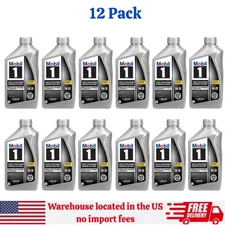 Mobil 1 Advanced Full Synthetic Motor Oil 5W-20, 12-Pack of 1 quarts