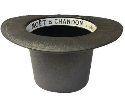 Vintage Moet & Chandon 1970s Top Hat Ice Bucket Champagne Made in France Plastic