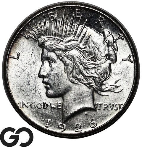 1926-S Peace Dollar, Lustrous, Tougher In MS