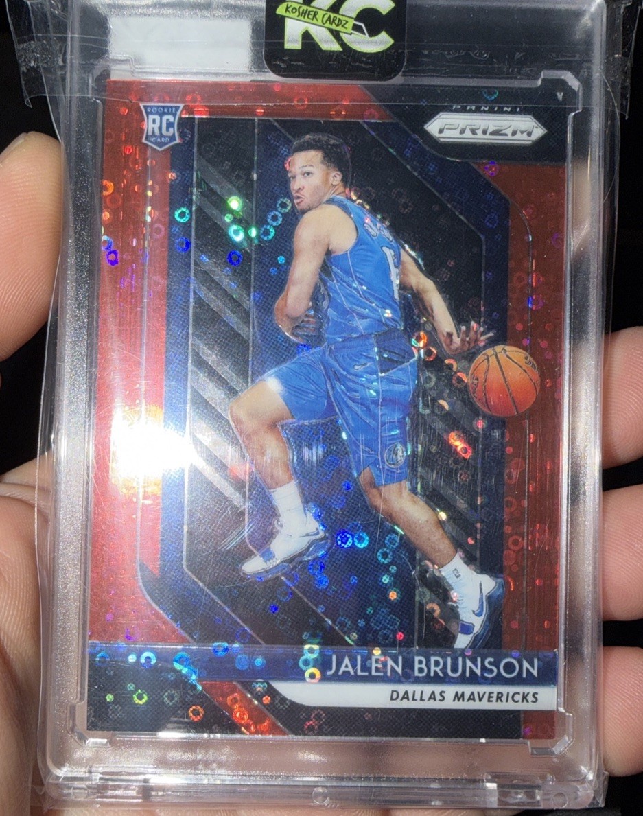 2018 PANINI PRIZM FAST BREAK PRIZM-RED #250 JALEN BRUNSON 14/125