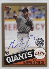2020 Topps 1985 Baseball Series 2 Gold 47/50 Mauricio Dubon #85A-MD Auto 0b0