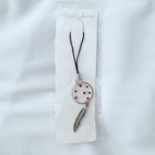 NWT Dreamcatcher phone charm with red beads and silver feather