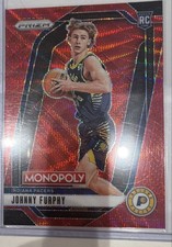 2024-25 Panini Prizm Monopoly - Johnny Furphy #60 Ruby Wave Prizm (RC)