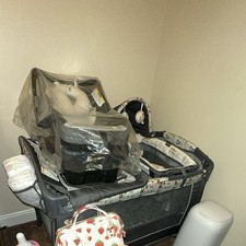 Graco Pack 'n Play Portable Play Yard w/ Wheels, Bassinet, Changing Table, Gray