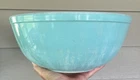 Vintage Pyrex 4 QT Robins Egg Blue Turquoise #404 Large Mixing Bowl