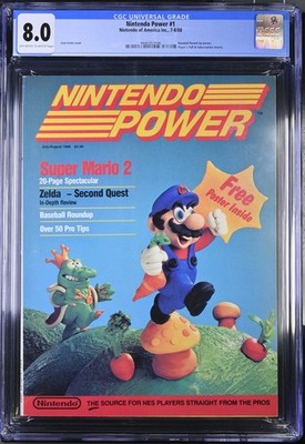 Nintendo Power Magazine 1988 Super Mario Bros 2 Issue #1, CGC 8.0 Complete RARE