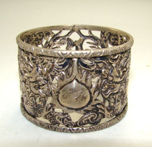 Woshing Chinese Export Silver Dragon Napkin Ring