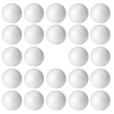 4 Inch 24 Pcs Craft Foam Ball. White Polystyrene Smooth Round Ball, for Arts ...