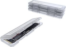 4-Pack NVMe Case Protective Box for M.2 2280 SSD Portable with 4 Pack, White