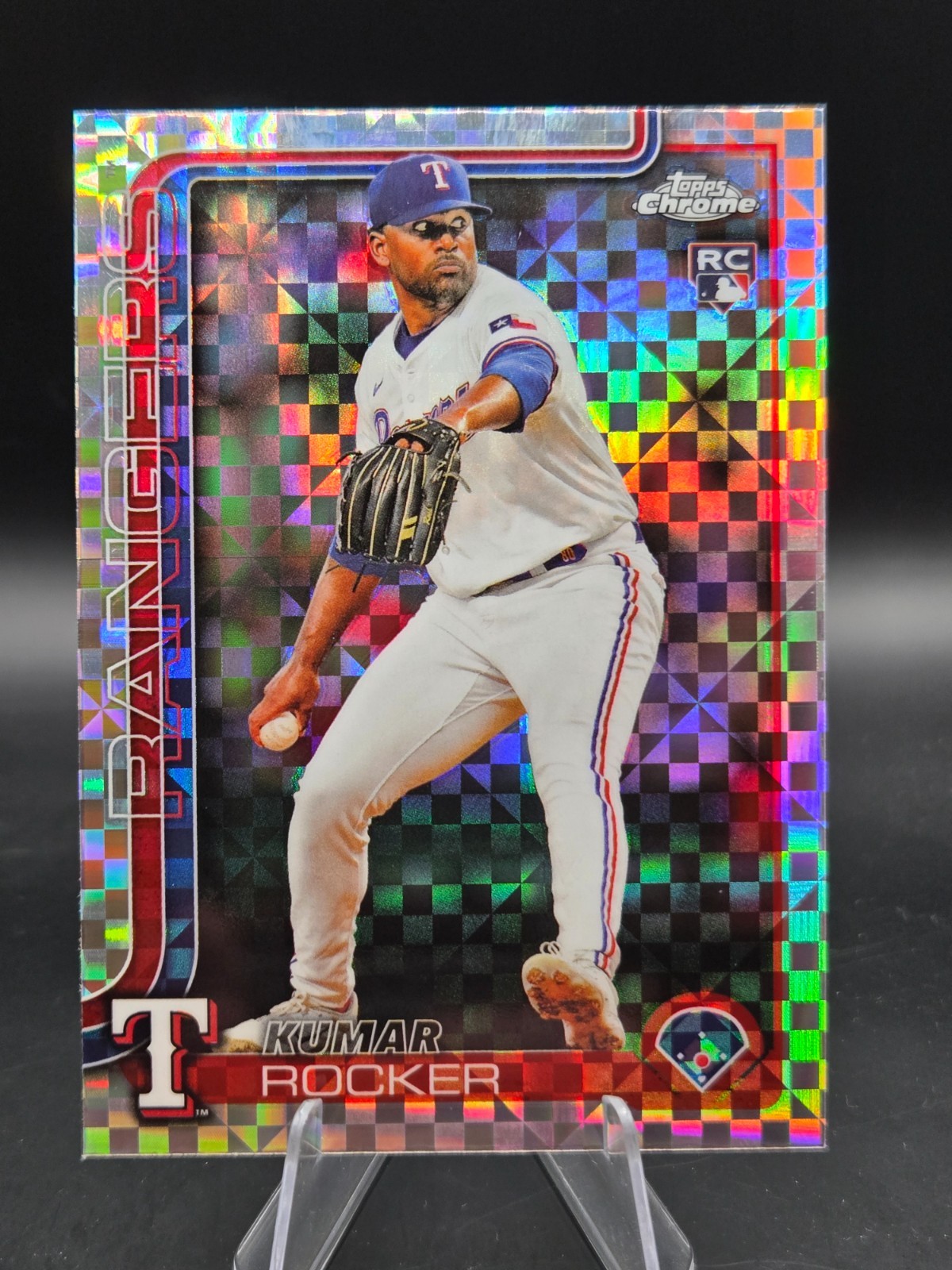 2025 Topps Chrome - Kumar Rocker #73 X-Fractor (RC)