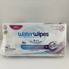 Waterwipes Sensitive XL Whole Body Wipes, 99.9 Water, 30ct 3pk 90 wipes