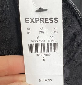 Express Lace Bodice Cami Jumpsuit S Black Pleated Ruched Romantic Party NEW $118