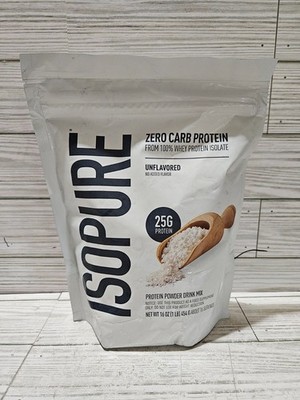 Isopure Zero Carb 25g Protein Powder Unflavored 16 OZ 12/2027