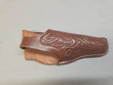 Vintage Black Sheep Brand Brown Tooled Leather Gun Holster Right-hand 4016