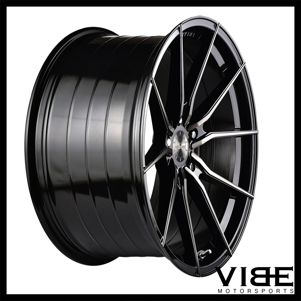 20" VERTINI RF1.2 FORGED BLACK CONCAVE WHEELS RIMS FITS MASERATI GHIBLI