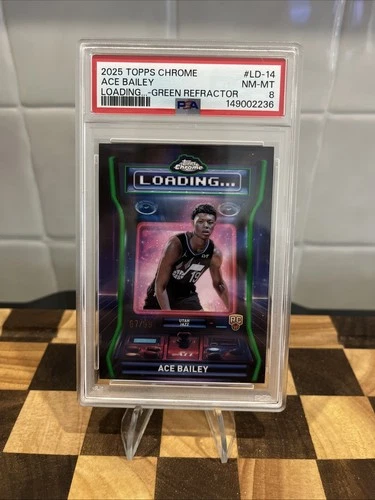 2025 Topps Chrome Ace Bailey Refractors Green (RAW)