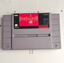 Working Square Final Fantasy II Nintendo SNES Super Nintendo Cartridge NTSC-U/C
