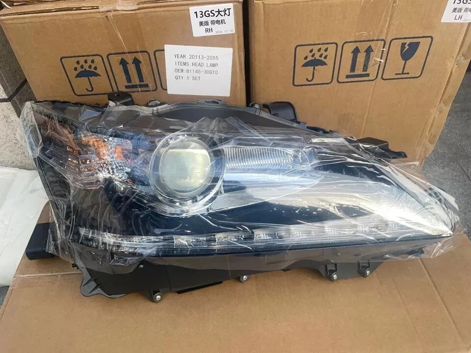2013-2015 Lexus GS350 GS450h HID w/ AFS LED DRL Projector Headlight Pair LH+RH - Image 2 of 4