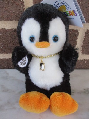 Build-A-Bear Mini Bean Penguin 7'' -Medal Penguin Charm