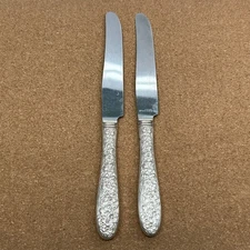 National Silver Co. Narcissus Silverplate 9.5" Set of (2) Dinner Knives Knife