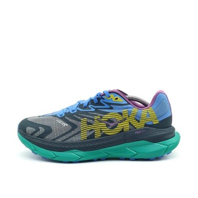 Hoka One Damen Tecton X 2 Laufschuhe Blau/Grü/Lila/Gelb Vibram-Sohle EU 40 2/3