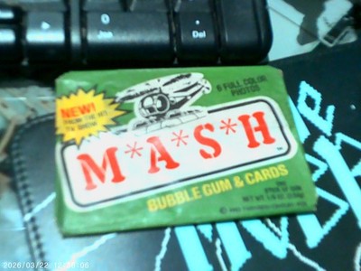 Rare MASH M*A*S*H 6 Trading Cards & Bubble Gum in Sealed Pack DONRUSS TV SHOW