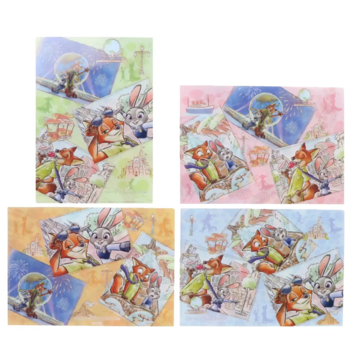 tokyo Disney land resort Nick Judy 4 clear holders Zootopia