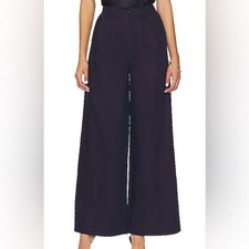 Cami NYC Navy Blue Rylie Linen Wide Leg Pants...