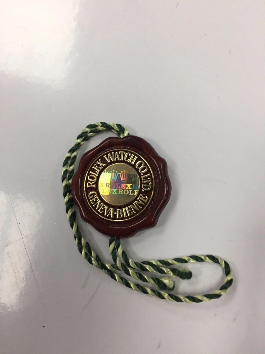 Rolex Watch Co.Ltd. Geneva Bienne Officially Certified Chronometer Seal Hang Tag