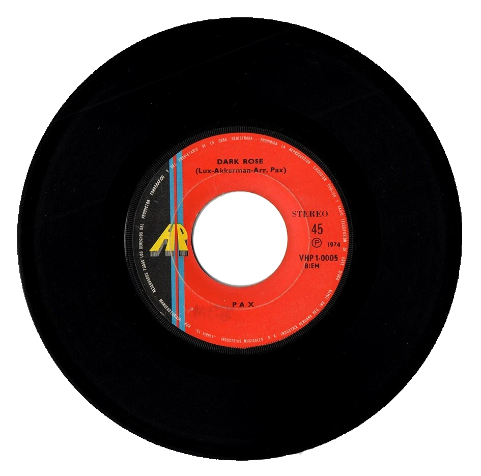 PAX  Radar Love / Dark Rose Rare Peru Heavy Psych 45 GOLDEN EARRING BRAINBOX 7" - Image 3 of 3