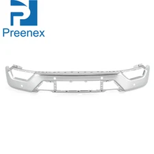 Chorme Steel Front Bumper Face Bar For 2021-2022 2023 Ford F150 F-150 w/6 Sensor