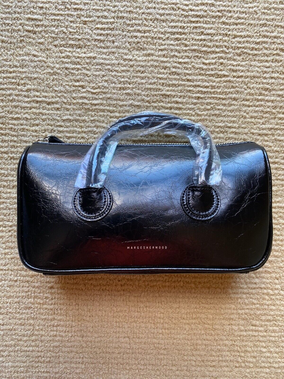 Shiny Croc Square Mini Bag by Marge Sherwood for $40