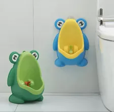 Kids Toddlers Urinal Toilet Training Wall Mounted Frog Shape Urinal For Children