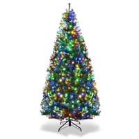 210Cm KüNstlich Weihnachtsbaum Mit Led Farbwechselbar Kunstbaum Tannenbaum